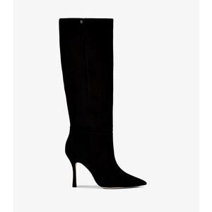 Larroudé Closed Pointed Toe Comfort Kate Boot In Black Suede Leather Size 9 NWOB